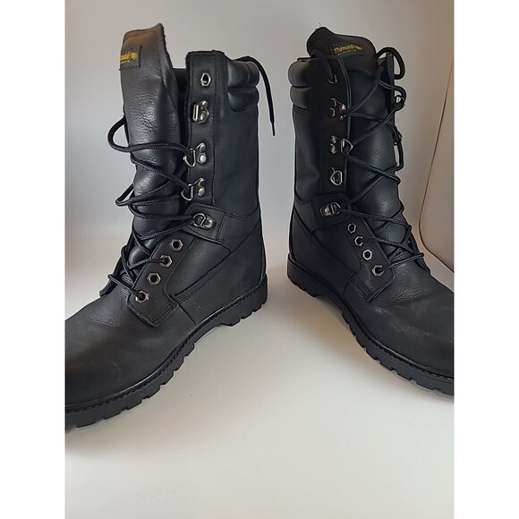 Fin & Feather Men’s Black Leather Casual Work Boots Size 9.5D (1136) Barely Worn main image 4